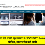 HSSC PGT Result 2024