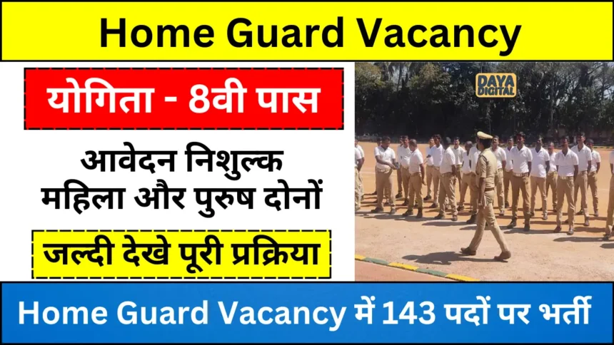 Home Guard Vacancy