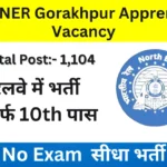 RRC NER Gorakhpur Apprentice Vacancy