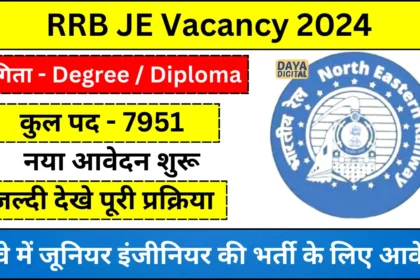 RRB JE Vacancy 2024